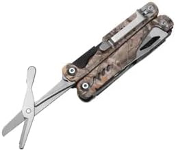 Cherev Tools 19-in-1 Multitool Pliers - Survival Gear Multi Tool with Pocket Knife, Wire Cutter, Ruler, Nail File, Can & Bottle Opener, Cutter, Scissors, Screwdrivers, Self-Driver Bits - Camo Finish
