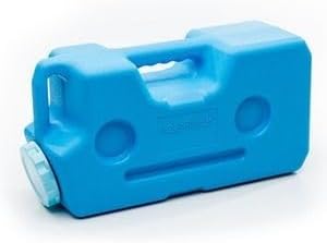 AquaBrick Emergency Water Storage Containers w Ventless Spigot Cap, Leak Proof Guaranteed Portable Stackable - holds 3 Gal, Long Term Food Storage holds 20 lbs, 2 Cont PK + Spigot