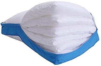 Pancake Pillow The Adjustable Layer Pillow. Custom Fit Your Perfect Pillow Height. Queen Size Luxury Pillow