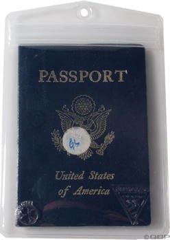 Seattle Sports Co Clear, Waterproof Passport Protector - 5" Tall, 4" Wide, PVC Free, Zip Locking Closure, Puncture Resistant - Waterproof Passport Holder for Travel, Vaccine Card & ID Holder