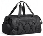 BAGSMART Gym Bag With Shoe Compartment & Wet Pocket, Lightweight Sports Travel Duffel Bag, Carry On Bag Weekender Overnight Bag, Water Resistant Sports Gym Tote Bags Swimming Yoga, Black