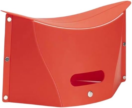 Folding Portable Camping Hiking Stool with Handbag Function - Lightweight Collapsable Travel Chairs for BBQ, Library & Backpacking - Outdoor Ultralight Mini Step Stool Foldable(Red Small)
