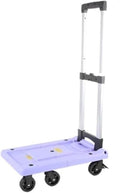 Foldable Hand Trucks with Wheels Portable Trolley Carts for Luggage & Goods Compact Utility Carts for Delivery & Home Use Lightweight Folding Carts