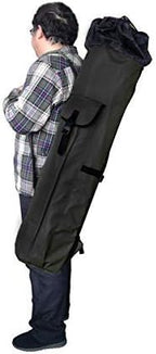 Allnice Durable Canvas Fishing Rod & Reel Organizer Bag Travel Carry Case Bag- Holds 5 Poles & Tackle