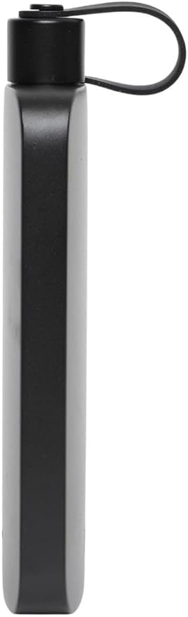 DRNK Steel | Flat Water Bottle as Seen on Shark Tank | Workplace Hydration, Travel, Hiking, and Gym | Leak Proof | Non-Toxic | BPA-Free | 17oz (500ml) [Graphite]