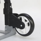 Lightweight Portable Folding Hand Truck - Durable Aluminum Trolley for Effortless Luggage, Grocery, and Shopping Transport