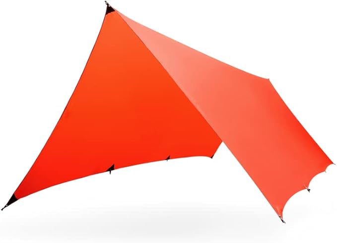 KAMMOK Kuhli: Ground-to-air, Weatherproof Protection in The Backcountry. (A high Performance shelter Equipped to Adapt to Varied environments), Ember Orange