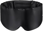 100% Mulberry Silk Sleep Mask, Large Adjustable Eye Cover for Sleeping, Comfortable, Pressure-Free and Breathable Sleeping Masks for Women Men - Black
