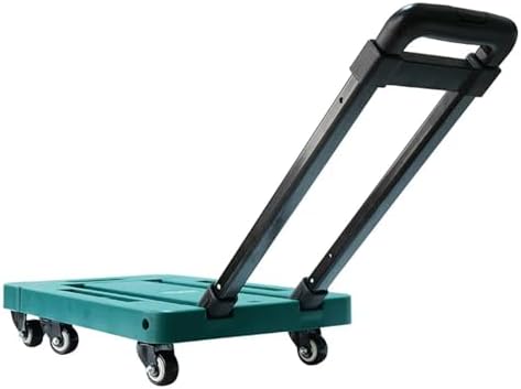 Heavy Duty Folding Cart Portable Hand Truck & Trolley for Outdoor Camping Luggage Transport & Home Use Multifunctional Green Wagon