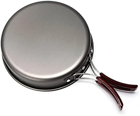 Aluminum alloy Non-Stick Medium Frying Pan with Folding Handle for Outdoor Camping Picnic Hiking
