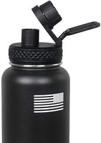 Tactical Pro Supply 32 oz. Patriotic Water Bottles | Decorated in the USA | Made with Premium Stainless Steel Material | Double Wall Vacuum Water Bottle Insulated