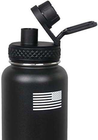 Tactical Pro Supply 32 oz. Patriotic Water Bottles | Decorated in the USA | Made with Premium Stainless Steel Material | Double Wall Vacuum Water Bottle Insulated
