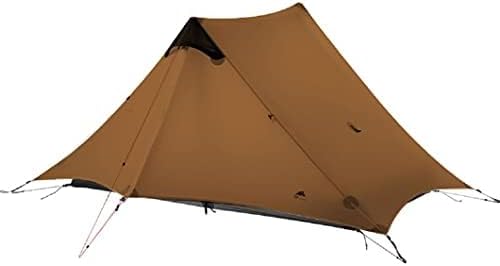Lanshan 2 Person Tent Hiking Ultralight Camping Tent Professional 15D Silnylon Rodless Trekking Pole Tent Waterproof Backpacking Outdoor for Camping, Bivvy