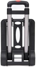 Heavy Duty Folding Hand Truck Portable Sack Trolley Cart for Luggage & Shopping Compact Foldable Utility Cart for Easy Moving (32x25x93cm)