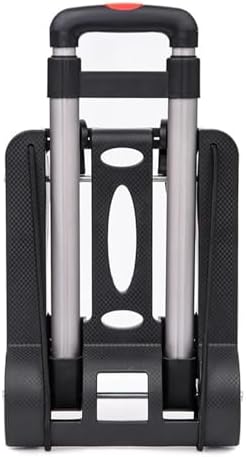 Heavy Duty Folding Hand Truck Portable Sack Trolley Cart for Luggage & Shopping Compact Foldable Utility Cart for Easy Moving (32x25x93cm)