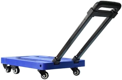 Heavy Duty Folding Hand Truck Cart Portable Trolley for Camping Travel Luggage Home and Grocery Compact Foldable Design for Easy Storage and Transport