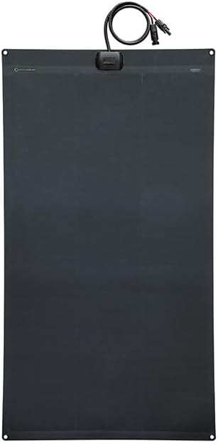 LensunSolar Flexible Solar Panel 125W 12V ETFE,42.9in x 23.2in Semi-Flexible Bendable Mono Solar Panel High Efficiency 125 Watt for RV Van Roof TopCamping Home Boat Marin