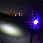 Running Vest for Women, Reflective Running Lights Vest for Night Runners, Running Light Gear Safety Reflective Vest for Men