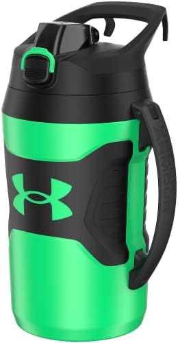Under Armour Half Gallon Water Bottle Insulated, 64oz Insulated Water Bottle with Handle, Sports Water Jug, Fence Hook, Leak Resistant, for Baseball, Football & More