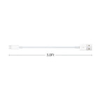 Replacement iPhone 15 Car Cable, White 5FT USB A to USB C Cable for iPhone 16E 16 15/16 Pro Max/Plus, iPad 10th Gen, iPad Pro 12.9/11, iPad Air 5/4th Mini 6th Gen Charger Apple Carplay Charging Cord