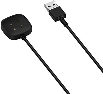 Versa 4 Charger Versa 3 Charging Cable Wall Plug Charger Compatible with Fitbit Versa 4 /Versa 3 / Sense 2/ Sense Smart Watch Charging Cord