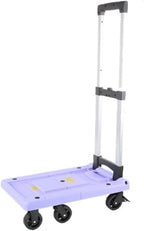 Folding Portable Trolley Large Purple Warehouse Moving Truck Ideal for Cargo Luggage and Household Use Versatile and Lightweight Delivery Cart