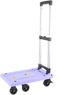 Folding Portable Hand Truck Trolley - Lightweight Cargo Carrier for Household and Travel Use