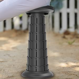 ALEVMOOM Upgraded Portable Retractable Folding Stool,Camping Telescoping Stools with Swivel Cushion,Collapsible Stool for Adults,Hold Up to 440Ib for Garden Travel with Carry Bag&Carabiner