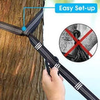 G4Free Large Camping Hammock with Mosquito Net 2 Person Pop-up Parachute Lightweight Hanging Hammocks Tree Straps Swing Bed for Outdoor Backpacking Backyard Hiking