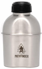 The Pathfinder School Metal Canteen Cooking Set - Survival Gear - Camping Essentials Mess Kit - Military Grade Outdoor Eating Kit - Hiking and Trail Cook Set