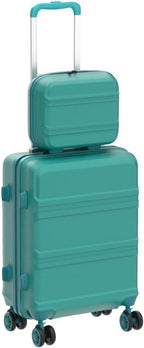 Kono Carry On Luggage Set Lightweight Airline Approved Carry On Suitcase with TSA Lock Spinner Wheels Durable Luggage Hardside Turquoise