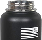 Tactical Pro Supply 32 oz. Patriotic Water Bottles | Decorated in the USA | Made with Premium Stainless Steel Material | Double Wall Vacuum Water Bottle Insulated