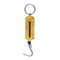 Portable Luggage Scale, Yellow Fishing Scale with Hook Portable Mechanical Luggage Scale Weight Scale Auto-Off Function for Household Shops