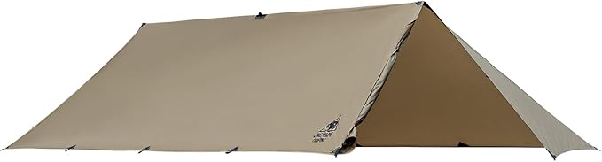 OneTigris Proteus Camping Tarp, Versatile Waterproof Lightweight Tarp Shelter with Doors, Extra Large 20.1ft x 9.2ft, Ideal for Camping, Hiking, Backpacking, Tent, Bushcraft