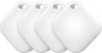 Air Tracker Tag, IP67 Waterproof Bluetooth Tracker, Keychain Finder, Item Locator Compatible with iOS and Android for Backpacks, Suitcases and Wallets, Cars, Keys and Cameras(White-4)
