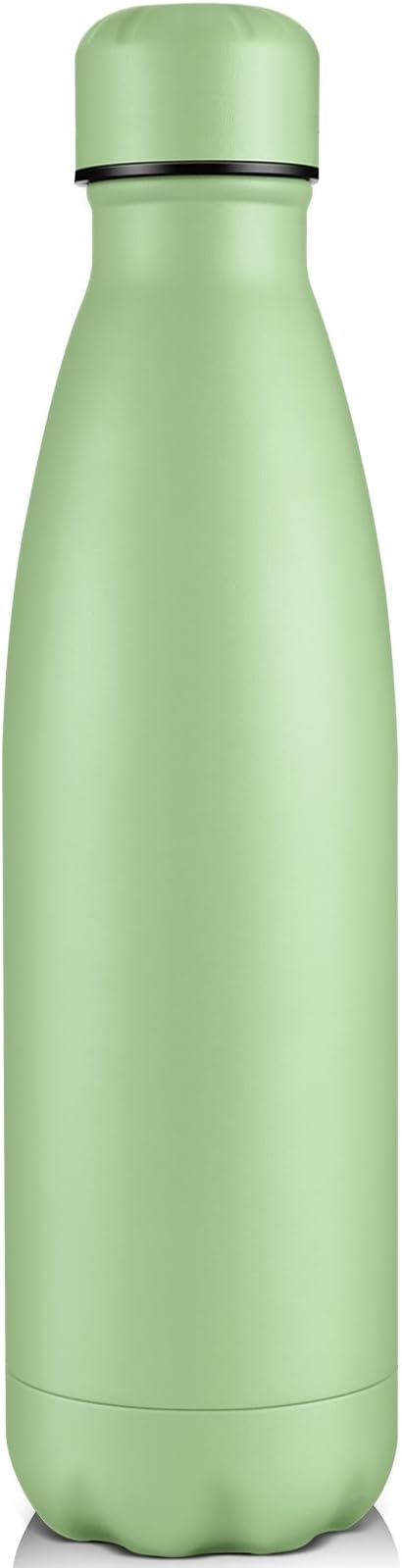 Volhoply 25oz Insulated Water Bottle 1/2/4 Pack, Double Wall Stainless Steel Vacuum Bottles, Keeps Cold & Hot, BPA Free Leak Proof Bottles (Green,1 Pack)