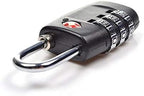TSA Approved Luggage Lock,3 Digit Small Combination Padlock for Travel Suitcase (Black)