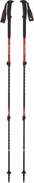 Black Diamond Trail Trekking Poles, Pair of 2 Lightweight Collapsible Aluminum Hiking Sticks for Trekking, Backpacking, Walking