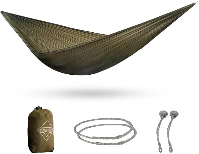 Onewind Kids Camping Hammock - Ultralight Breathable Outdoor Hammock with Connection Buckle for Kids, Fits 10Ft, 11Ft, 12Ft - Perfect for Camping, Hiking, Beach and Travel