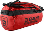 Element Equipment Trailhead Duffel Bag Shoulder Straps Waterproof Red Large