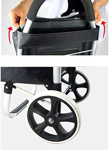 Folding Camping Wagon on Wheels Portable Trolley Cart for Groceries Shopping & Luggage Lightweight Hand Truck for s & Outdoor Activities