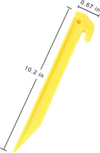 AITIME 30 Pcs 9 Inch Plastic Tent Stakes, Durable Garden Lawn Tarp Stakes, Tent Spikes Nails Pegs Hammer for Outdoor Beach Camping Courtyard Decorative Accessories