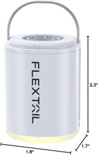 FLEXTAILGEAR Portable Air Pump with Camping Lantern Tiny Pump 2X 4kPa Air Pump for Inflatables Rechargeable Air Mattress Pump with Magnetic Design for Sleeping Pads, Pool Floats, Swimming Rings(White)
