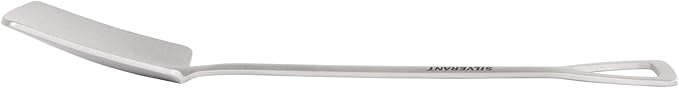 Shovel Spoon Titanium Reuseable Dessert Spoon for Tea Coffee Pudding Yogurt (Shovel Spoon-Square)