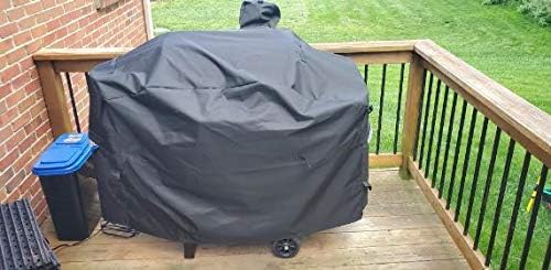 ZBXFCSH Heavy Duty Full-Length Grill Cover Fits Camp Chef Patio Cover DLX 24", SmokePro 24", PG24, PG24B, PG24LS, PG24S, PG24SE, PG24LTD,PG24WWS, PG24WWSS, Black