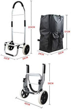 Folding Camping Wagon on Wheels Portable Trolley Cart for Groceries Shopping & Luggage Lightweight Hand Truck for s & Outdoor Activities
