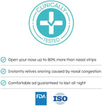 Muvex Nasal Strips – Extra Strong Anti-Snoring Nose Strips for Sleeping & Sports | Wide Fit | Sweat-Resistant | Hypoallergenic | 30 Count