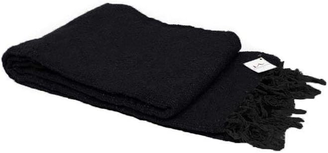 Open Road Goods Solid Color Mexican Yoga Blanket – Large Handwoven Throw for Yoga, Beach, Camping or Home – Soft and Durable Cotton Blend