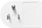 Oviitech 4 Pack Grounded Outlet Wall Tap Adapter with On/Off Power Switch，Single Outlet with Switch in White