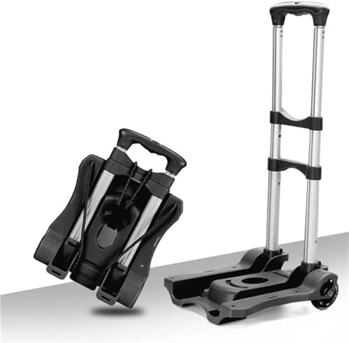 Heavy Duty Folding Trolley Cart Portable Hand Truck for Travel Luggage Shopping Camping Garden and s Versatile Black Sack Barrow for Home Use